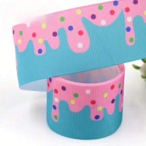 1 Cinta con lazo para decoración de repostería, serie de helados y pasteles