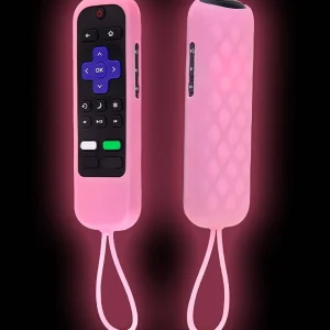 1 funda de silicona que brilla en la oscuridad y a prueba de polvo para control remoto