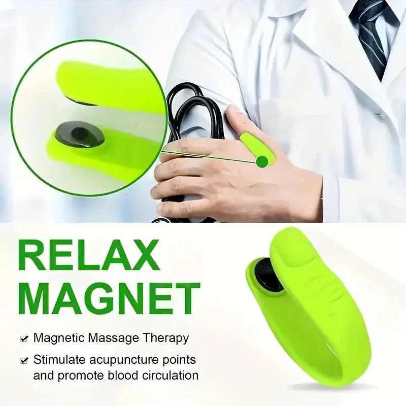 1 juego de clips de presión de pulgar y mano para acupresión, terapia magnética de masaje - Imagen 5