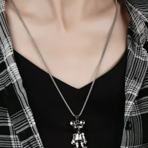 1 Pieza Collar Con Forma De Oso Digital Con Extremidades Móviles