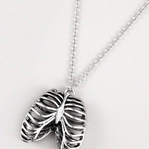 1 Pieza Collar De Colgante De Caja Torácica De Metal