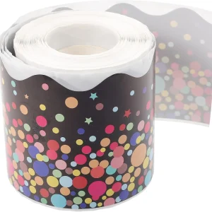 1 rollo de calcomanías de borde ondulado,