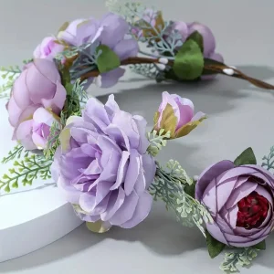1 ud, Delicada Corona de Flores Simuladas