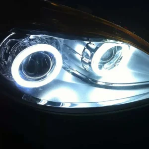 1 Uds. Faro LED COB bombilla de ojo de Ángel 70/80/90mm anillo Halo súper brillante