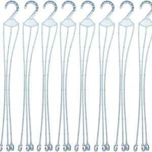 10 piezas Repuestos de plástico perchas 3 Strands para 10" Cestas Colgantes