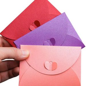 10 unids sobres autoadhesivos de colores aleatorios, minisobres de carta de estilo europeo