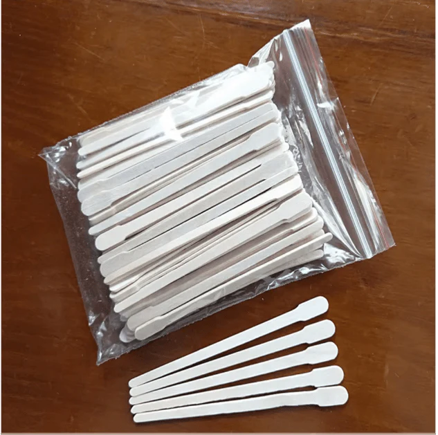 100 unids/pack palitos de cera de madera desechables, aplicador de cera - Imagen 2
