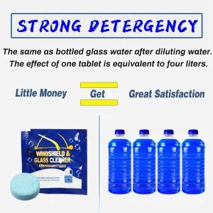12 PAQUETES Tableta efervescente para líquido lavaparabrisas de coche