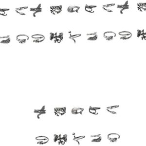 12 Piezas Anillo con decoracion aleatorios