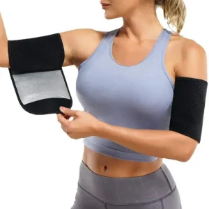 2 mangas de ejercicio universales para brazos plateadas, de poliéster, para hombres y mujeres