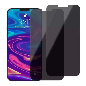 2 paquetes de protectores de pantalla de vidrio templado compatibles con Apple iPhone