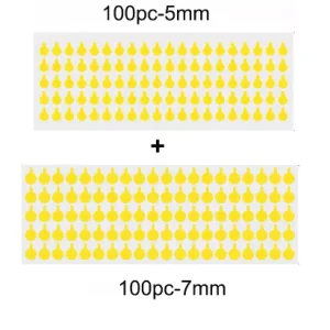 200 pegatinas protectoras antipolvo con matriz de puntos infrarrojos para cámara frontal