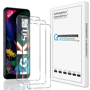 3 Orzero Max Protector de pantalla de vidrio templado LG K50