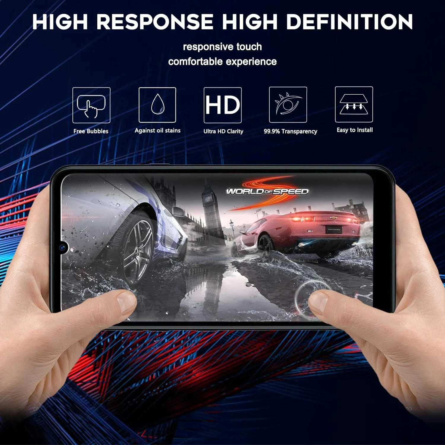 3 Orzero Max Protector de pantalla de vidrio templado LG K50 - Imagen 3