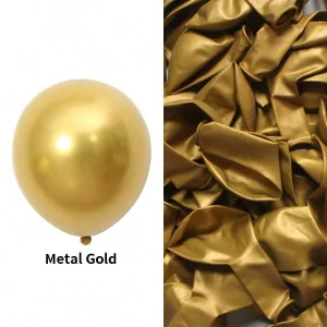 50 Piezas Shein Globos De Látex Metálicos De 10 Pulgadas Y 1.8g Con Acabado Perlado Para Decoraciones