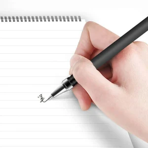 8 Bolígrafos neutros negros Papelería de oficina de firma de prueba multiusos simple