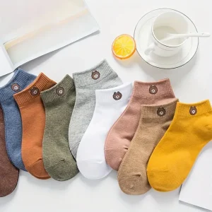 9 Pares de Calcetines de Osito de Dibujos Animados