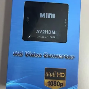 Adaptador de video compuesto CVBS RCA AV a HDMI HD convertidor Wii NES SNES-