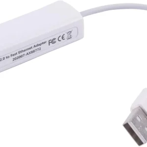 Adaptador USB a LAN Ethernet RJ45 de 100 Mbps, convertidor USB a LAN RJ45