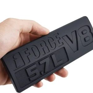 Adhesivo para placa de identificación de puerta en 3D (negro)