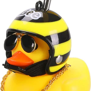 Adornos de goma para coche, diseño de pato, color amarillo