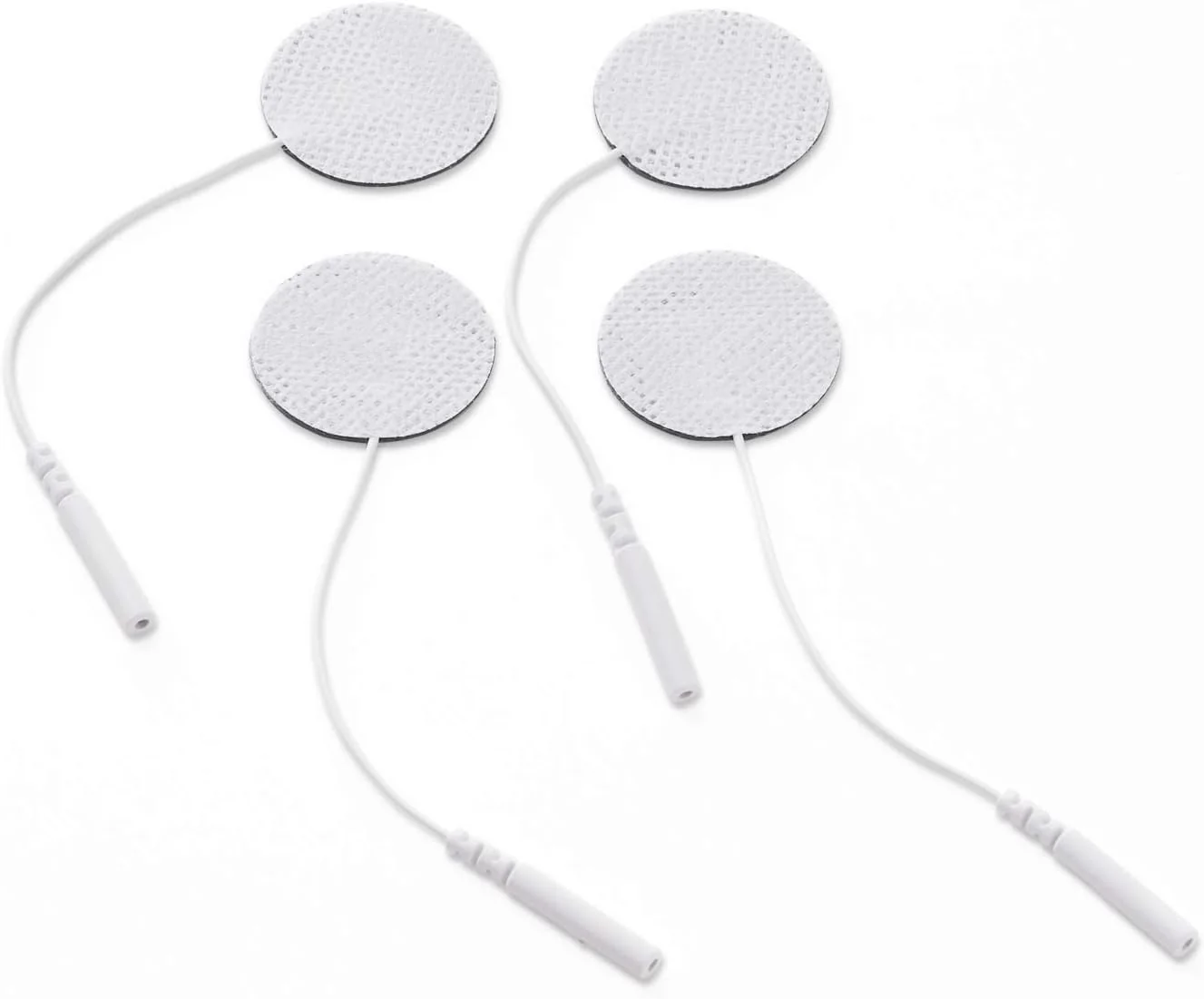 Almohadillas de electrodos autoadhesivas redondas reutilizables para unidad TENS/EMS