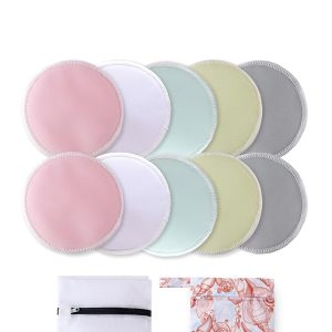 Almohadillas para el pecho, 10 almohadillas de lactancia reutilizables