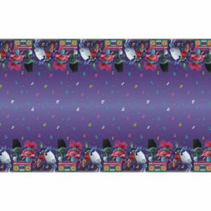 Amscan Trolls World Tour Party - Mantel de plástico para mesa, 54 x 84 pulgadas