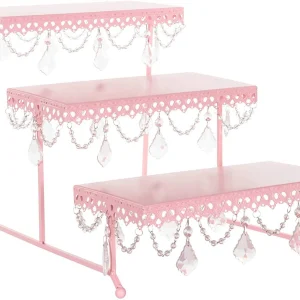 Anastasia - Plato rectangular de 3 niveles con cristales