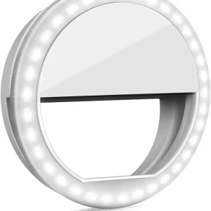 Anillo de luz para selfie, clip portátil con 36 LED para fotografía de teléfono inteligente
