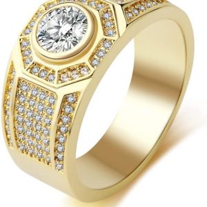 Anillo estilo de diamante cuadrado