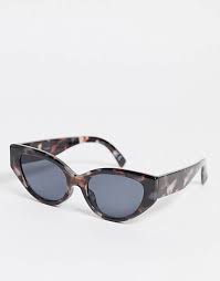 ASOS DESIGN gafas de sol con montura cat eye en gris tort - GRIS