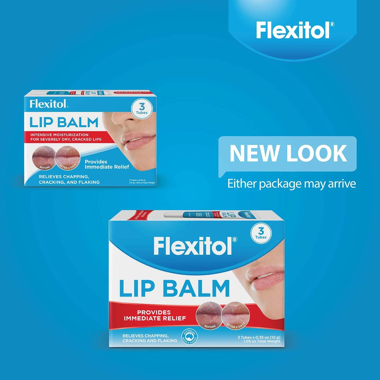 Bálsamo labial Flexitol, tubo de 0,35 onzas, color blanco crema, 3 unidades (paquete de 1) - Imagen 8