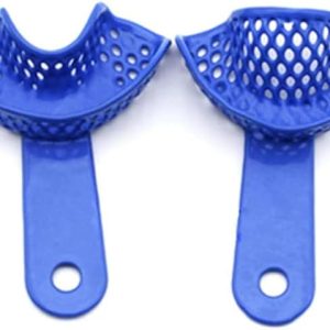 Bandejas de impresión dental de registro de mordeduras de acero pequeña superior + inferior