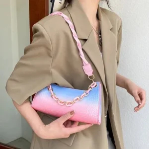 Bandolera de hombro de alta gama con cadena