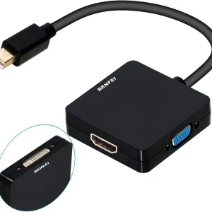 BENFEI Adaptador Mini DisplayPort a HDMI VGA DVI 4K