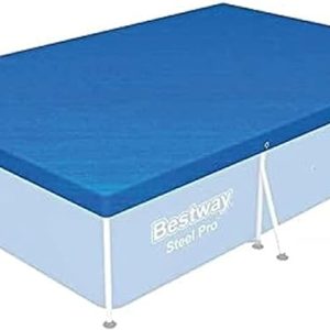 Bestway 58106 Cubierta para piscina sobre el suelo, 118 x 79 pulgadas, color azul
