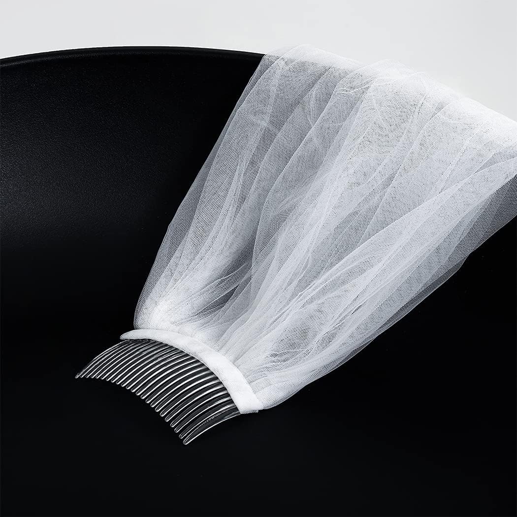 Bmirth 1 capa de velo de novia de catedral, longitud larga - Imagen 3