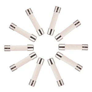 BOJACK T15A250V 6x30 mm 15 A 250 V Fusibles cerámicos de fusión lenta, 20 piezas
