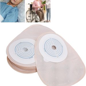 Bolsa de colostomía, 10 piezas de bolsas de colostomía desechables de una pieza