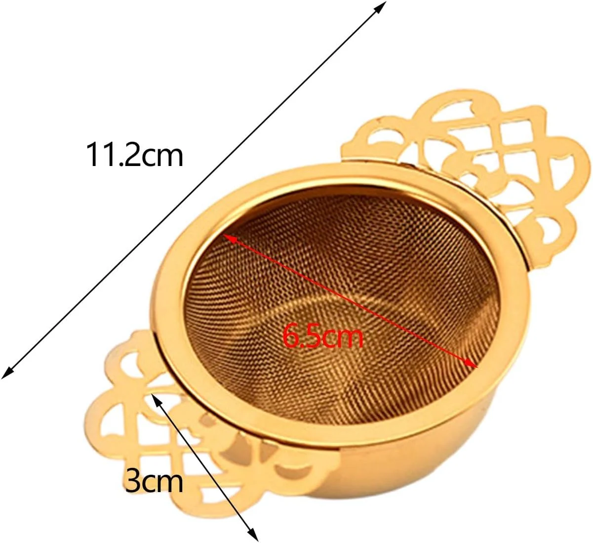 Bothyi - Coladores de té de acero inoxidable, doble asa - Imagen 5