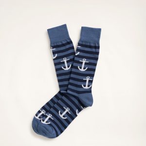 BROOKS BROTHERS Calcetines con rayas de ancla
