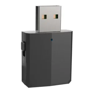 BT V5.0 Audio USB Receptor Transmisor Adaptador inalámbrico (Negro)