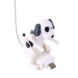 Cable de carga rápida con forma de perro jorobado divertido tipo C