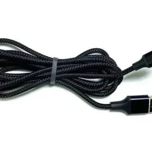 Cables de carga USB tipo C a USB-A macho trenzados de nailon suave-talla larga