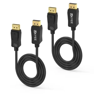 Cables DisplayPort de 3 pies para monitor, 4K @60Hz, puerto de pantalla (DP)