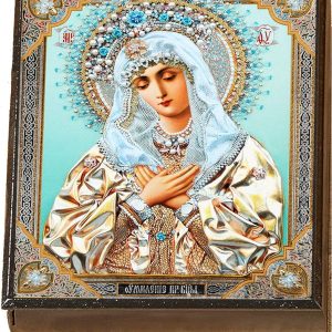 Caja de Rosario de la Virgen María, no incluye cuentas de oración
