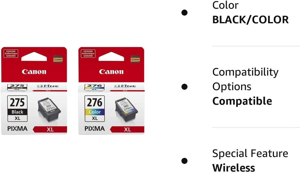 Canon Cartucho de tinta PG-275 XL BlackHigh Capacity (4981C001) y CL-276 XL Color - Imagen 6