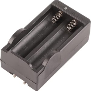 Cargador de batería 18650 Universal para Banco de energía DC 4.2V Plástico 2 Ranuras