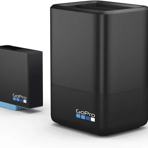 Cargador de batería dual GoPro + batería (Hero8 Black, Hero7 Black, Hero6 Black)